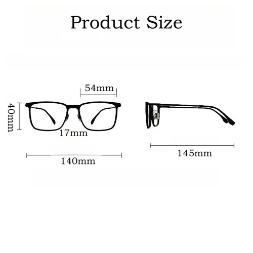Fashion Polarized Magnetic Clip On Glasses Retro Square Optical  Eyeglasses Frame