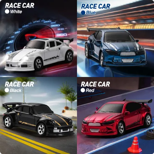 1 64 RC Car Four Wheel Drive Remote Control Desktop Stunt Car Full Proportions Mini Racing Drift Car Toy Model