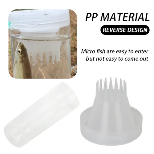 Durable Catch Fish Bottle Lightweight Plastic Fish Cage Small Fish Loach Trap Reusable  Fishing Bottle Fishing Tool