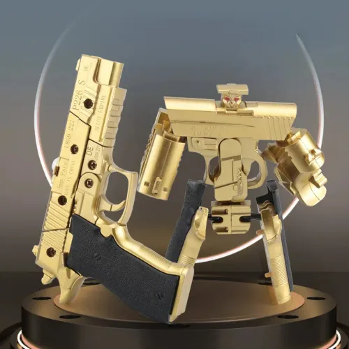 New type of deformation gun alloy assembly robot diamond mechanical puzzle model