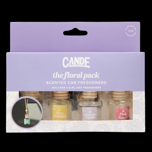 Clean 4 Pack Scented Car Fresheners Bundle