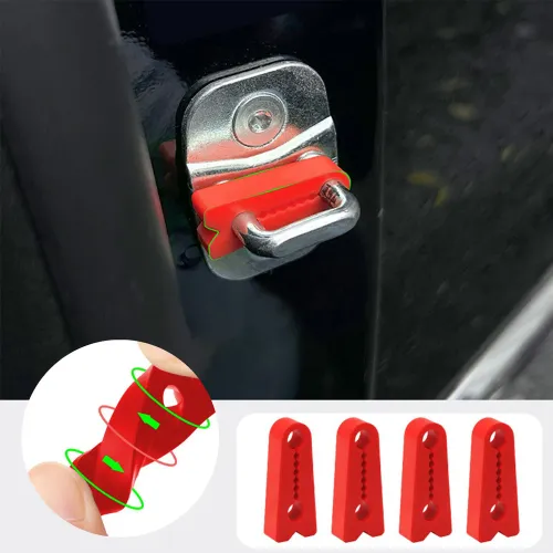 Car Door Shock Absorber Universal Car Door Buckle Soundproof Deadener Damper Cushion Anti-Vibration Buffer Pad