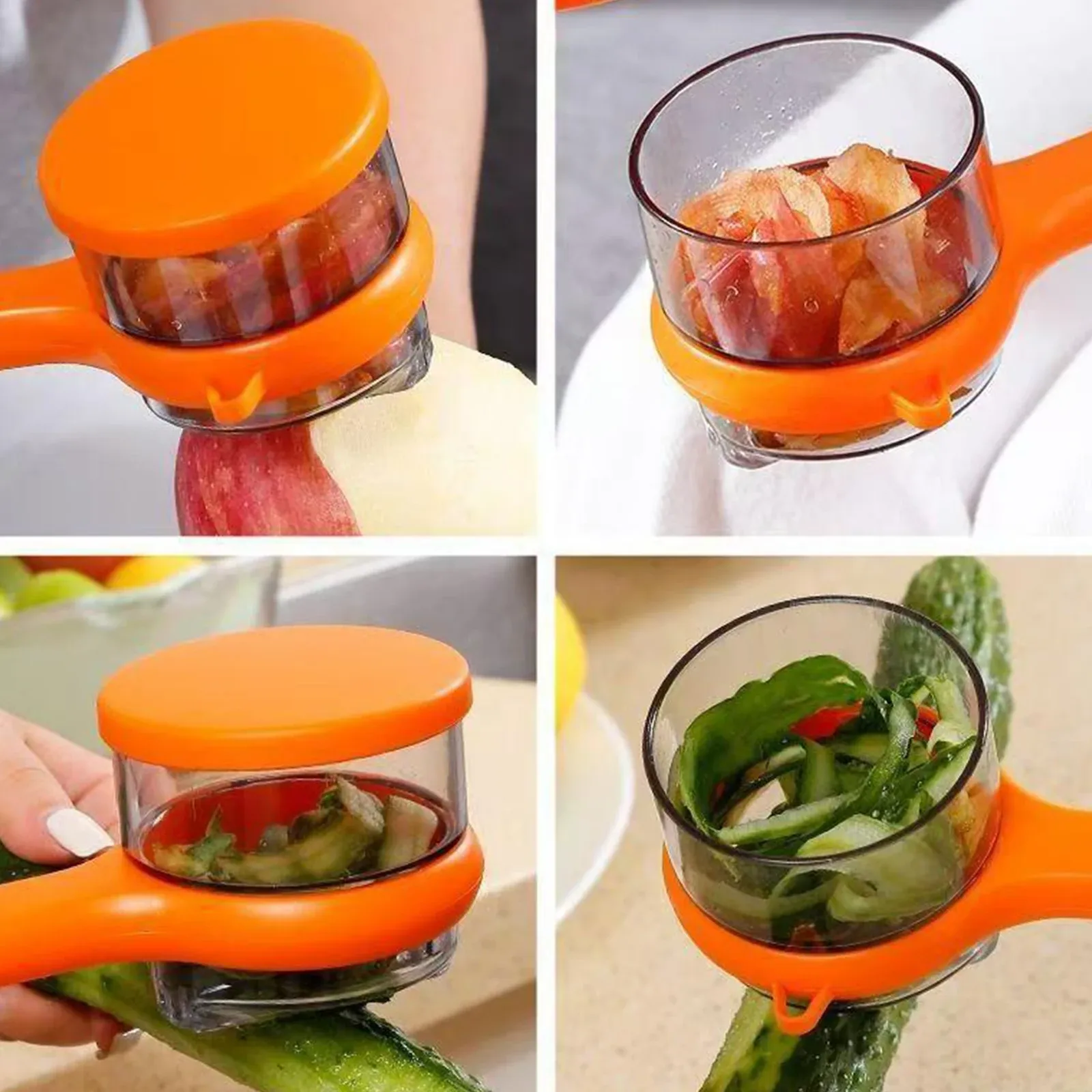 Vegetable Peeler with Container Potato Carrot Apple Shredders Kitchen Fruits Peeler Stainless Steel Slicer Peeling Knife Gadgets