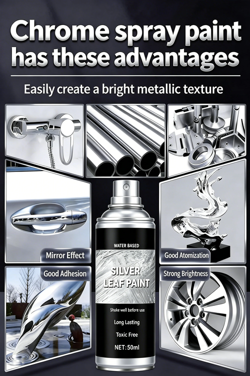 💎Completely Transformed-DIY Metallic Silver Paint 50ml