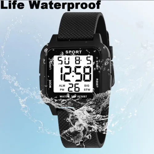 2026 New Waterproof Luminous Digital Sports Watch