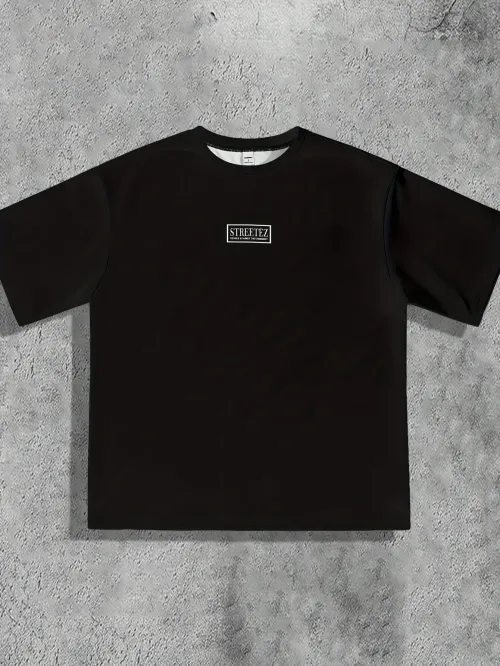 The new men's T-shirt for the summer of 2025 features a casual fashionable comfortable and breathable 3D letter pattern print