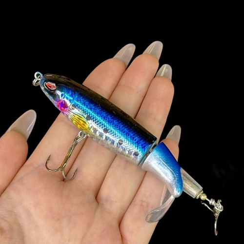 1Set（5pcs） Whopper Plopper Minnow Fishing Lure13g 15g 35g Crankbaits Fishing Artificial Hard Bait Wobbler Rotating Tail Fishing Tackle
