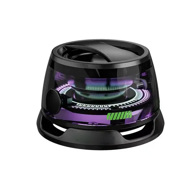 🔊A portable magnetic Bluetooth speaker with an LED light and IPX6 waterproof rating✨