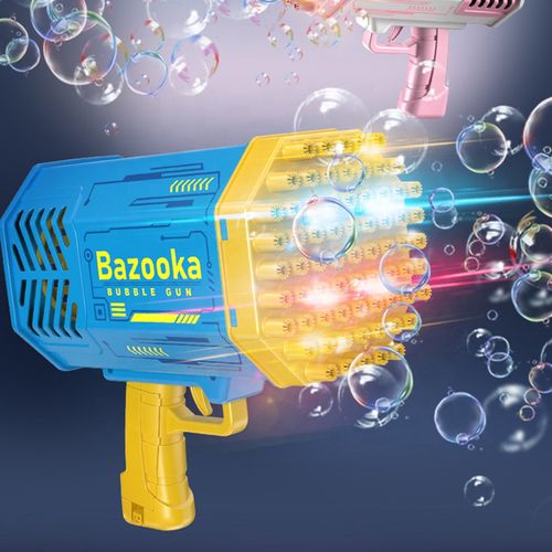 Summer Outdoor Rocket Gatling Bubble Machine 69 Holes Super Multi-bubble Automatic Bazooka Bubble Guns