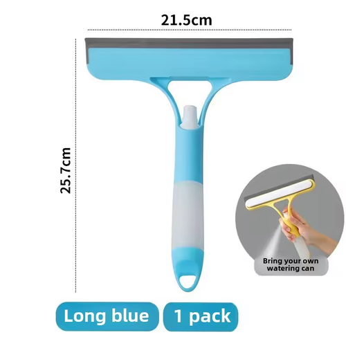 Household multi-function glass cleaning mirror with watering can 3-in-1 glass scraper window scraper