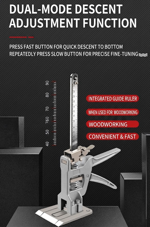 150KG Labor-Saving Arm Jack - Cabinet Board Lifter Tile Height Adjuster  Hand Tool Elevator