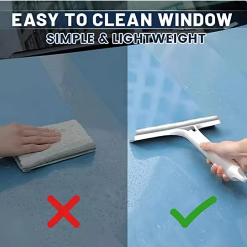 Household multi-function glass cleaning mirror with watering can 3-in-1 glass scraper window scraper