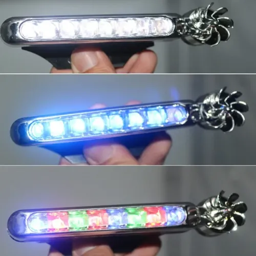 2PCS Wind Powered Car LED DayTime Running Light Auxiliary Lighting Rotation Fan Lamp Automobile Day Time Headlight led lights