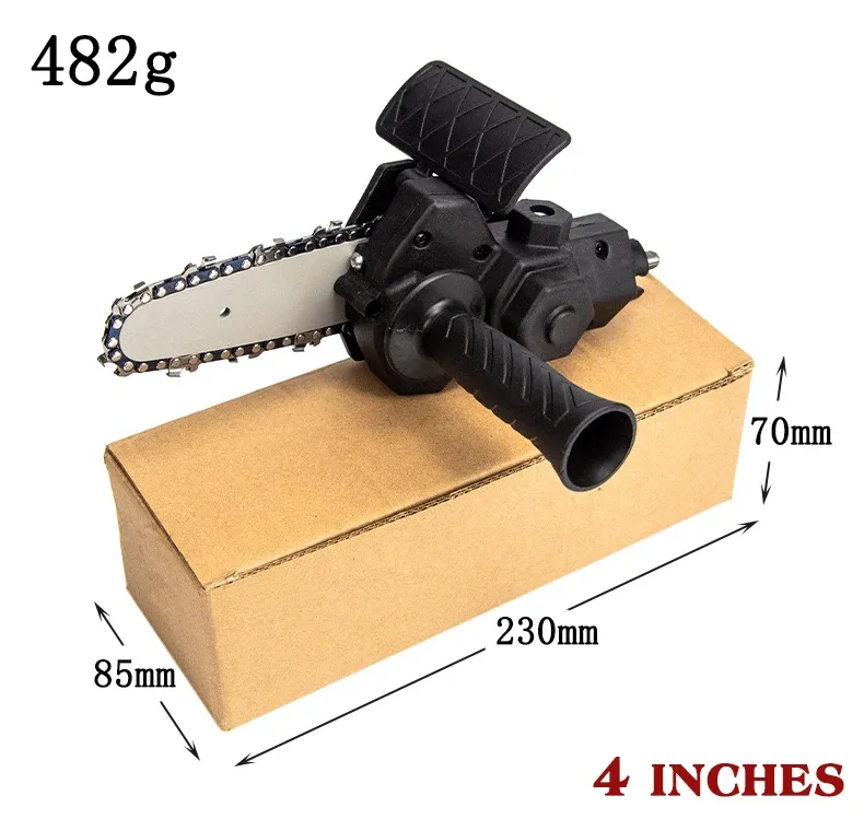 4-6 inch Mini Electric Drill to Electric Saw Converter Chain Saw Logging Garden Tool