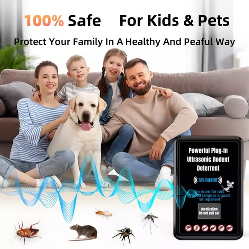 3 piece 🔥HOT SALE🔥Powerful Plug-In Ultrasonic Rodent Deterrent