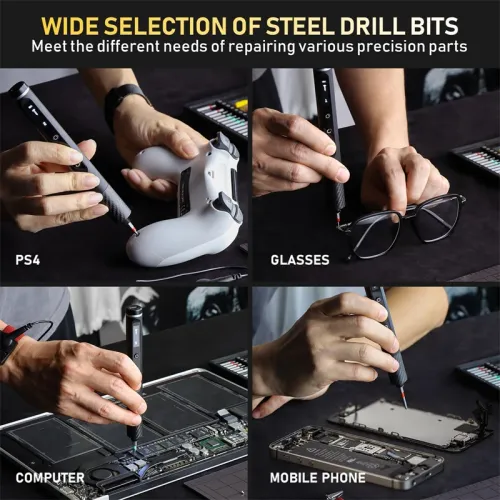 71 in 1 ManualElectric Precision Screwdriver Set Cordless 48 Magnetic Bits Phillips LED5Torque 0.52N PC Phone Repair Kit Tool