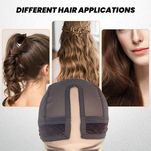 4*5 Inch U Part Mesh Stretch Weaving Wig Cap
