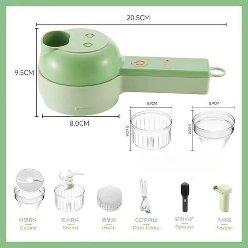 Gatling-style Electric Handheld Chopper – Multifunctional Vegetable Cutter