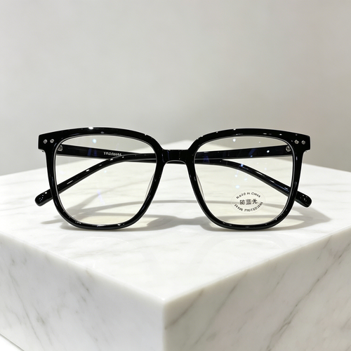 Bright frame anti blue light flat mirror