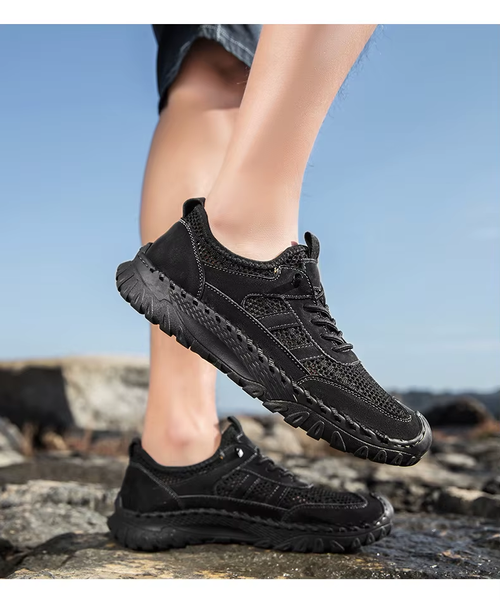 Breathable Men's Flat-Soled Sports Shoes for Summer