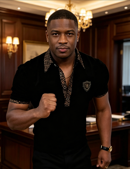 New Summer Fashion Light Luxury Handsome Short sleeved POLO Shirt Men's Casual Business Lapel Top