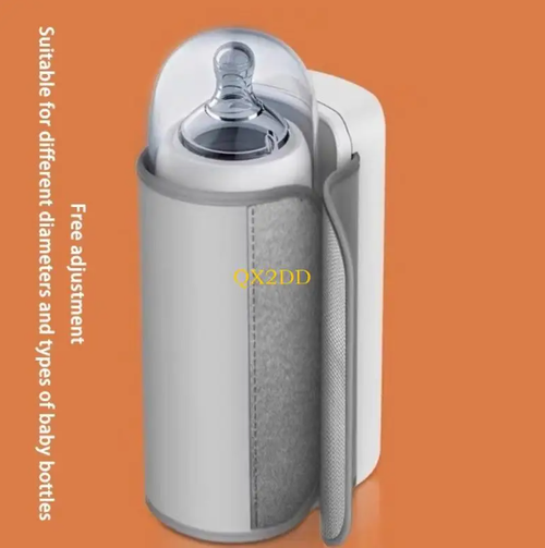 QX2D Baby Bottle Warmer, 6 Gears Even Heating Portable Fast Baby Milk Warmer 4000mAH for Breastmilk