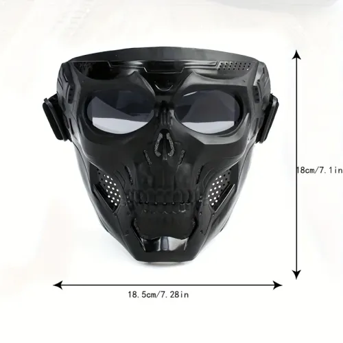 Motorcycle skull mask wind goggles outdoor sports riding glasses Halloween props windproof tactical mask