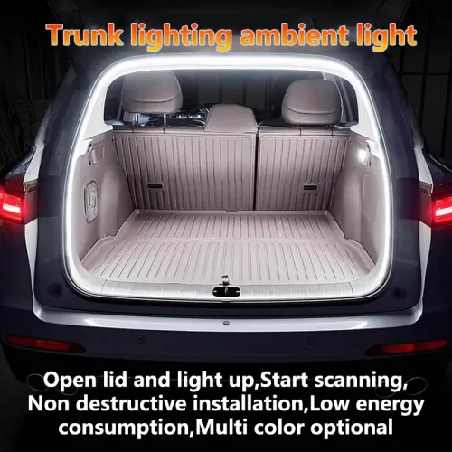 12V 2M Dynamic Flowing Car Trunk LED Strip High-Brightness Wiring Automatic Sensing