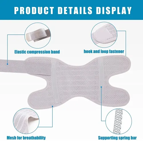 A pair of breathable meniscus knee pads