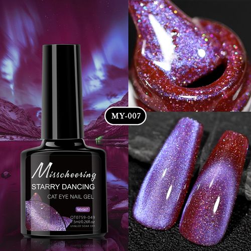 8-Piece Galaxy Dance Cat Eye Gel Polish Set – Professional Nail Art Varnish Kit