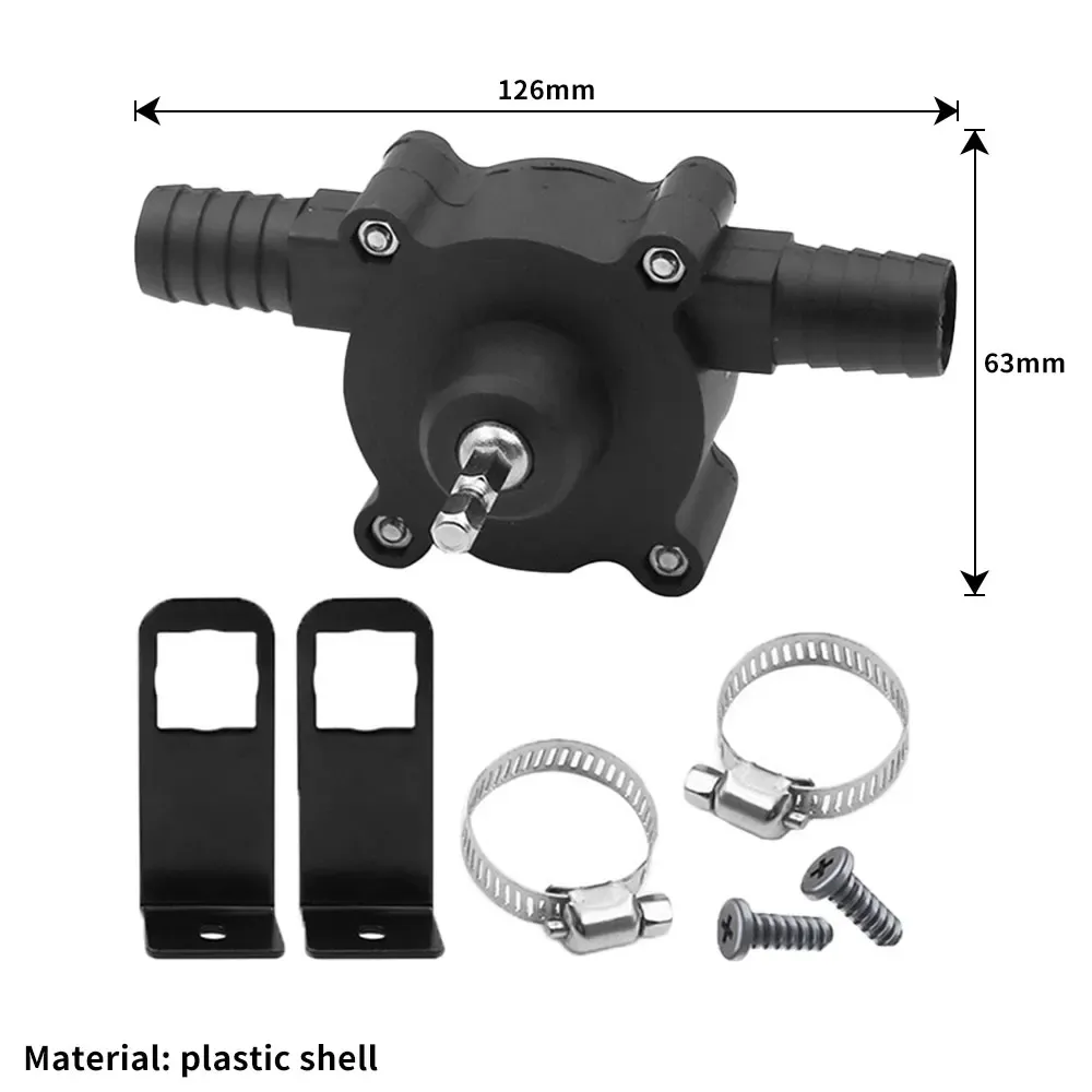 Mini Hand Self-priming Liquid Transfer Pumps Electric Drill Pump Portable Diesel Oil Fluid Water Pump Home Garden Outdoor Tool