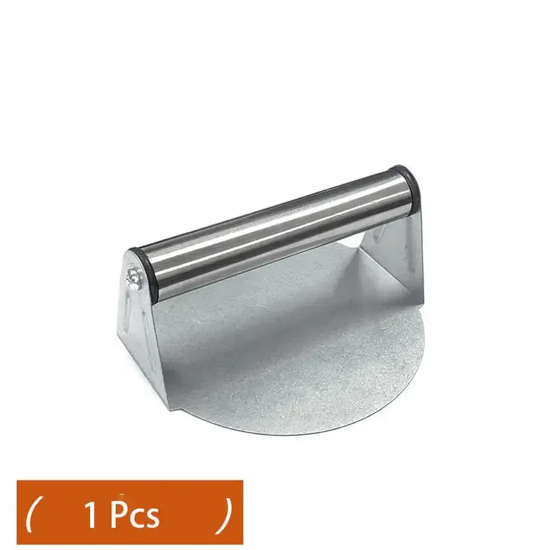 3PCS Stainless Steel Burger Press Circular Dough Press Non‑Stick Meat Smasher for Hamburger Tortilla Dumpling Skin Kitchen Tool