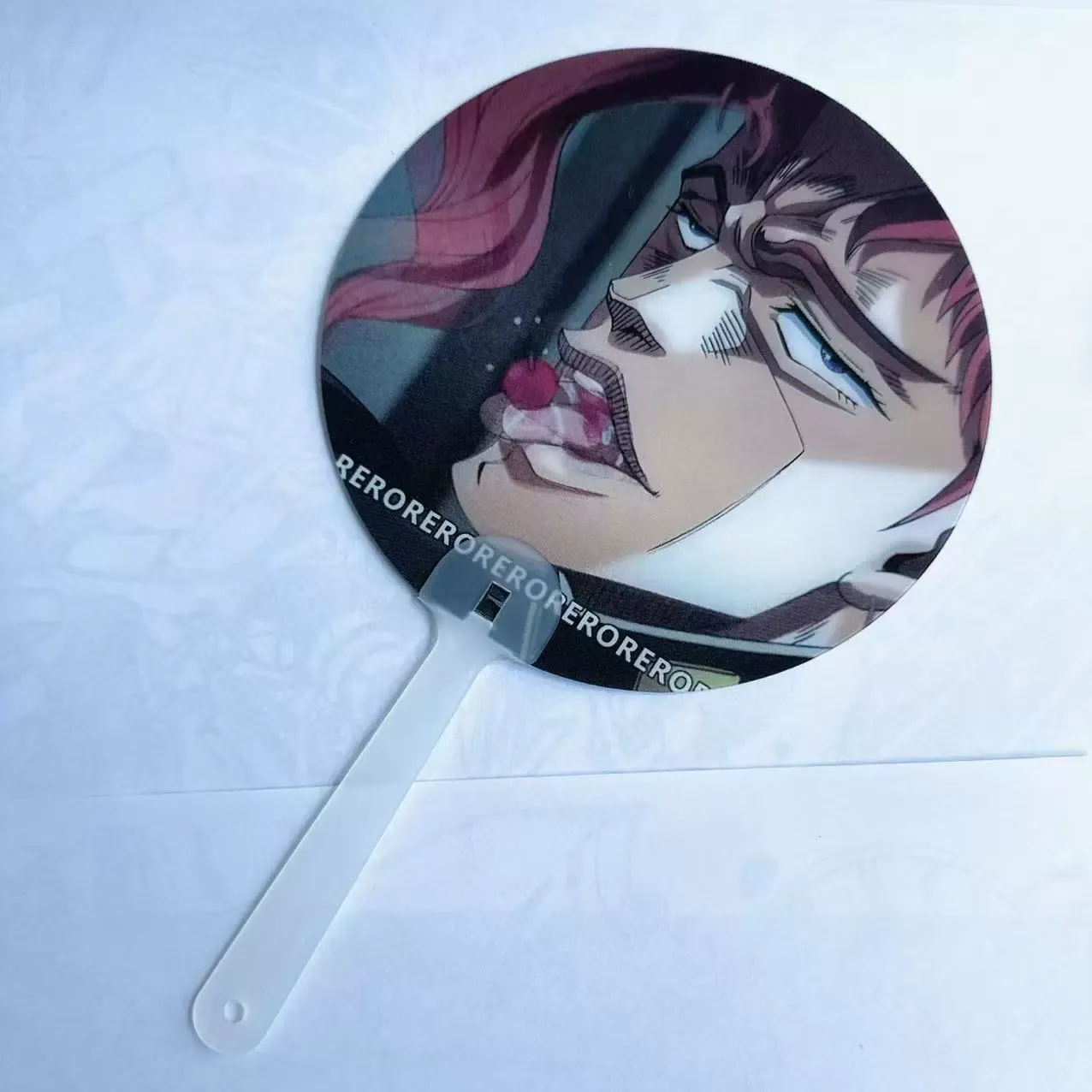 Kakyoin fan JOJO Kakyoin eating cherry blossoms transparent changing grating fan portable peripheral objects