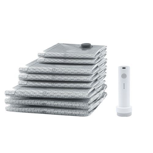 🔥Black-Friday-Mega-Angebot – 50 % Rabatt!🔥Reise-Vakuum-Storagebeutel & tragbares Pump-Set