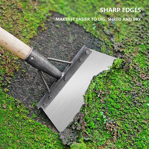 Multifunctional Outdoor Garden Cleaning Shovel Square Manganese Steel Flat Shovel Heavy Duty Square Garden Shovel Spade