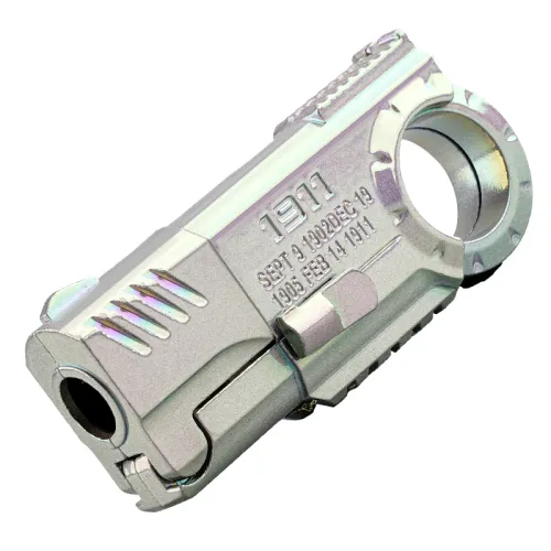 Ring Pistol Soft Bullet Launcher Portable Decompression Shell Ejection Alloy Fidget Toys