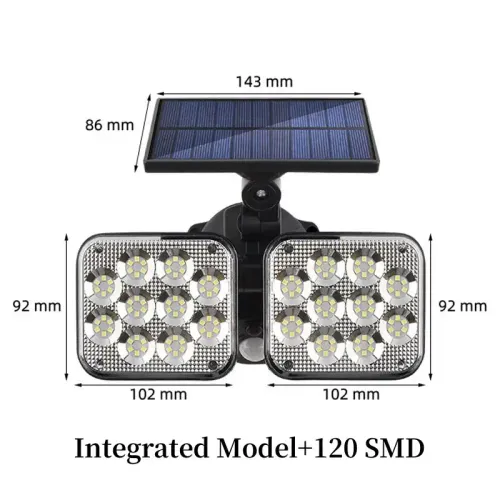 LED Solar Lights Outdoor Motion Sensor Human Induction 3 Modes IP65 Waterproof Solar Power Garage Yard Corridor Wall Lamp