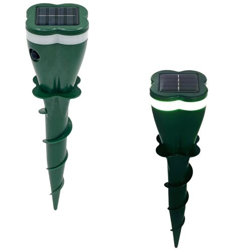 Solar Mole Repellent Spikes, Waterproof Lawn Garden Stakes, Effectively Repel Moles, Voles, Gophers, Chipmunks
