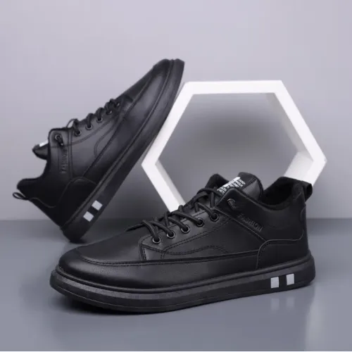 Men's 2026 new autumn casual shoes waterproof black lace up versatile trendy men's board shoes men's shoes