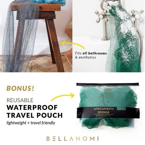 Exfoliating sponge for body washers
