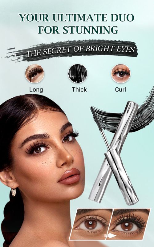 ✨LAST DAY BUY 1 GET 1 FREE!!✨Ultimate Waterproof & Sweatproof Lengthening & Curling Mascara👁️