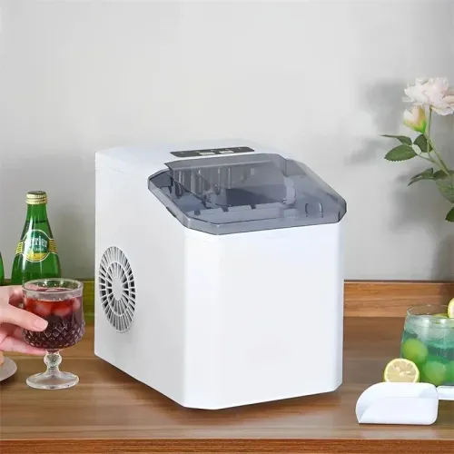 Electric Ice Maker Professional Ice Cube Maker Portable Automatic Electric Bullet Round Ice Block Making Machine