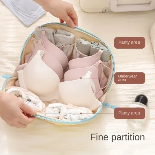 Travel Organizer Bag Large Capacity Underwear Storage Pouch Portable Cosmetic Makeup Case Toiletry Bag for Women