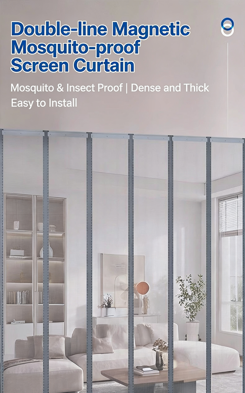 Sleep Without Mosquitoes! - Magnetic Self-Closing Fly Screen for Doors & Windows(1pc)