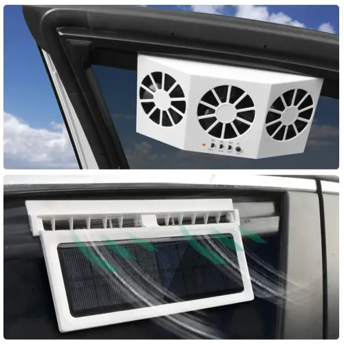 Solar Powered Car Cooling Fan