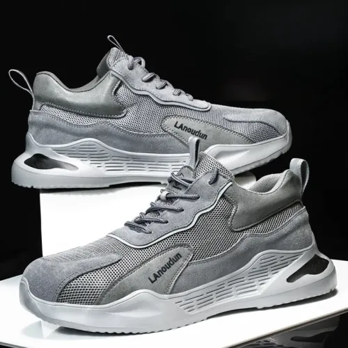 Fashion Safety Shoes Men Boots Steel Toe Shoes Men Puncture-Proof Work Sneakers Male Shoes Work Boots Indestructible Footwear