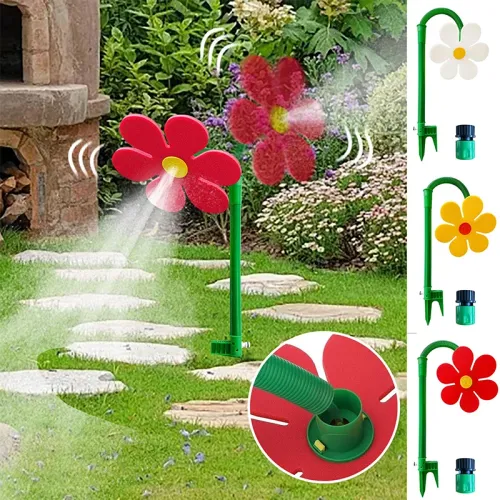 Sunflower 360 ° Shaking Rotating Sprinkler Garden Yard Lawn Irrigation Device Decorative