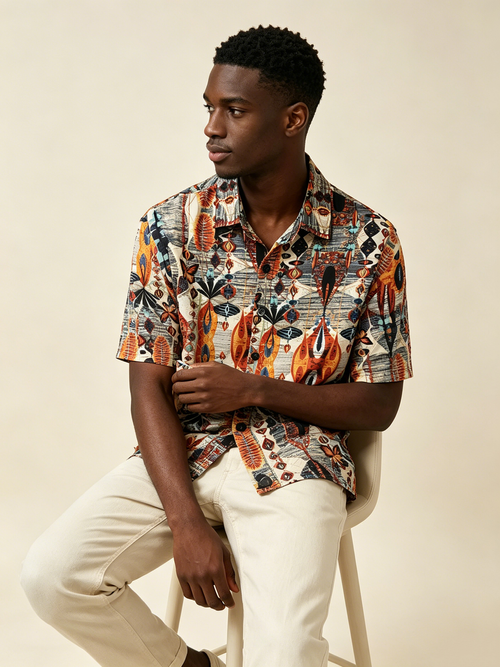 Advanced men's short sleeved shirt