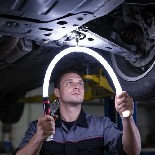 New LED Flashlight Stick Flexible High-Lumen Portable Automotive Lighting Tool Professional Work Light Mechanics and Car Repairs