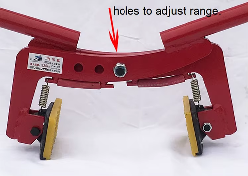 Handheld Rod Type Stone Lifting Clamp Double Person Carry Plier For Marble Flat Stone Curb Side Stone Lifting Handling Thickened